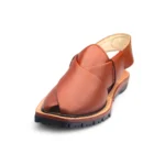 Norozi Brown Plain Chappal - LNP-NRZ-BRN-PLN-01a