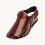 Charsadda Brown Plain Chappal - LNP-CHD-BRN-PLN-01a