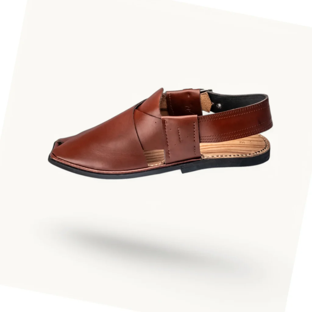 Charsadda Brown Plain Chappal - LNP-CHD-BRN-PLN-01