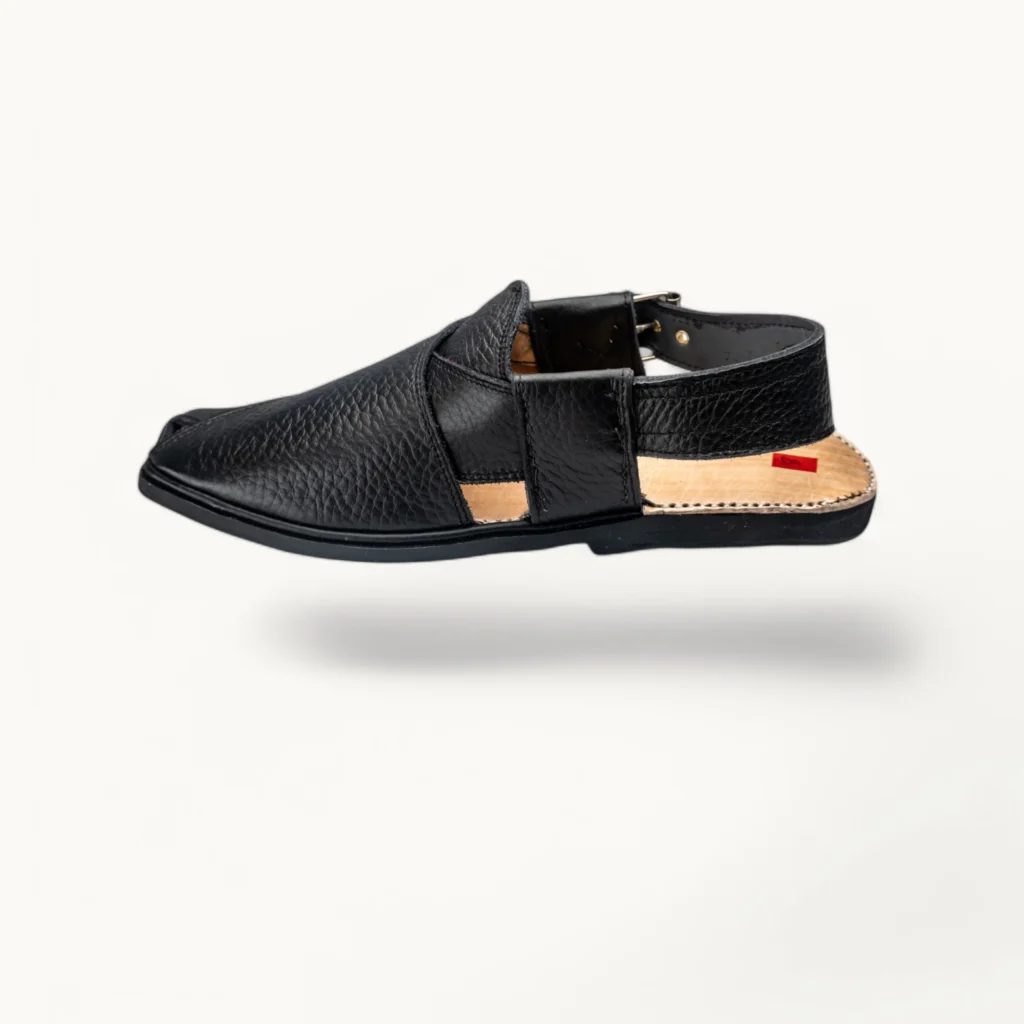 Charsadda Brown Black Crocodile Chappal - LNP-CHD-BRNBLK-CRD-01