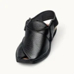 Charsadda Brown Black Crocodile Chappal - LNP-CHD-BRNBLK-CRD-01a